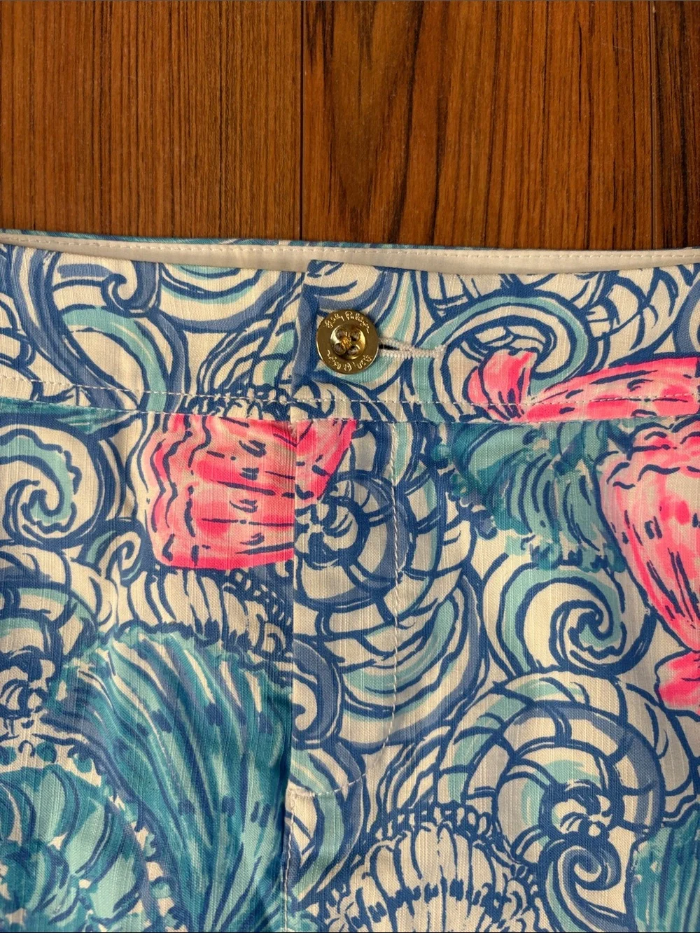 Lilly Pulitzer Seashell Print Mini Skort - Pink & Blue